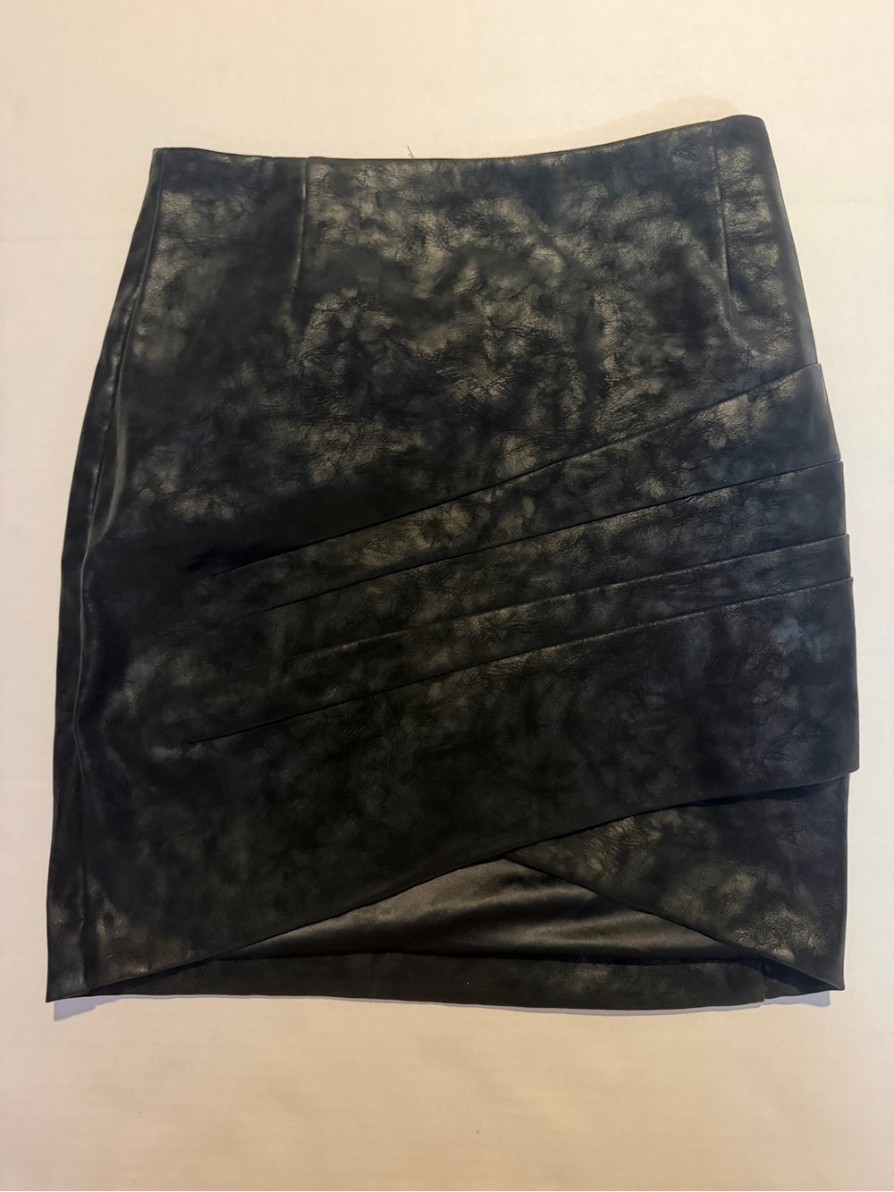 Guess Black Faux Leather Mini Skirt